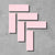 Blush Herringbone Cement Tile